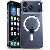 حافظة من مادة هجينة شفافة للغاية وشبه ناعمة متوافقة مع سلسلة Origin+ MagSafe لهاتف Minesque iPhone 17 Pro Max