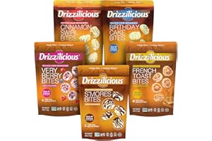 BROADWAY CANDY Drizzilicious Lot de mini bouchées de riz