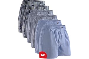 DANISH ENDURANCE Boxer Uomo Americani Cotone Biologico 100%, Mutande a Pantaloncino, Boxer di Tela, Leggeri e Traspiranti, 4 o 6 Paia