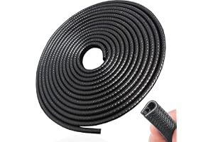 AMERTEER Car Door Edge Guards | 33Ft (10M) U Shape Edge Trim Rubber Seal Protector Door Protector | Car Protection Door Edge Anti-Collision Rubber Clips Fit for Most Car (Black)