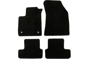 DBS - Tapis de Voiture - sur Mesure pour Megane 4 (dès 2016) - avec Clips de Fixation - Tapis de Sol antidérapant pour Automobile - 4 pièces