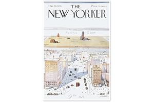 POSTERLOUNGE The New Yorker Plakat Steinberg 40 x 60 cm Podróże Dekoracja ścienna