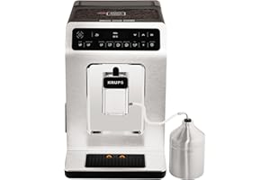 Krups – Cafetera automática de Evidence One Touch de capuchino, OLED de panel con pantalla táctil, 2.1 L, Chrome