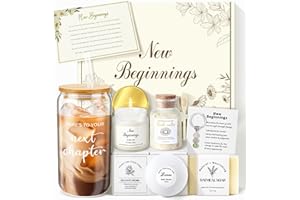 FORTUNING'S JDS New Beginnings Gifts for Women Get Well Soon Gift Set for Women Birthday Hampers Gifts for Mum Sister Ladies Self Care Set Kit Birthday Gifts, Set Self Care Package (New beginning beige)