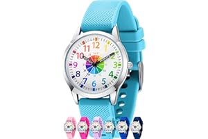 SIMSAM Kinderuhr Junge ab 6, Lernuhr Kinder Uhr ab 8, Kinderuhr Mädchen 10 Jahre, Armbanduhr Kinder Uhren für Jungs 12 Jahre, Armbanduhr Mädchen Jungen, Kids Watch, Kinderuhren