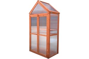 GARDIUN KNH1215 - Serra Wooden IV 41 x 70 x 132 cm in legno e policarbonato