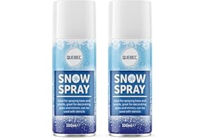 Quebec Artificial Snow Spray | Ideal For Decorating Christmas Trees, Windows, Glasses, Wreaths Or Simply Having Fun With The Friends | Unleash Winter Magic In Any Season – (100ml)