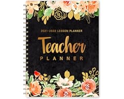 Academic Lesson Teacher Planner 2021-2022 - Academic Lesson Planner from July. 2021 - June. 2022, 8'' x 10'', Lesson Plan Boo