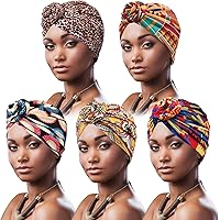 African Women Turban Cap Knot Pre-Tied Bonnet Braid Turban For Women