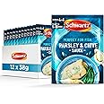 Schwartz Parsley and Chive Sauce Mix 38 G | Serves 4 - 6 | Pack of 12 | Well Balanced, Creamy and Aromatic Taste | Smooth Textures | Perfect for Fish | No Artificial Flavours or Colours