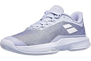 Babolat 2 AC Women, Scarpe da Tennis Donna Jet Tere all Court, Mano, Ammortizzazione, Tecnologia Attiva Flessione, Suola Traspirante Ortholite, Marca Francese, Queen Jio Grey, EU 36.5