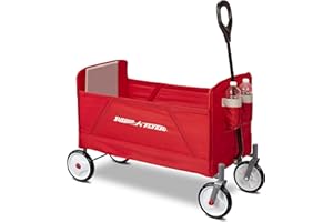 Radio Flyer EZ Folding Wagon, Folding Trolley for kids, garden and cargo cart, Ages 1.5+