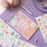 A5 Sticker Book 466 Adet 18 Yaprak Renkli Etiket Defteri