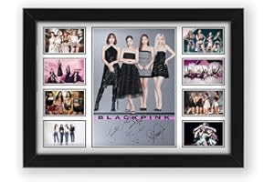 ALLSTARMEDIA Blackpink Poster imprimé avec autographe – Cadeau pour les fans – Souvenirs de collection (sans cadre, A3 (30 x 40 cm)
