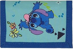 Theonoi Excellente Idée Cadeau pour Chevaux, Porte-Monnaie, Portefeuille, Stitch, 9 x 13 cm, Bande Dessinée