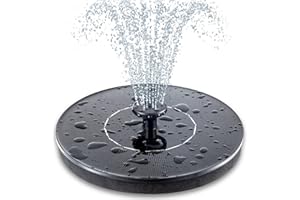 MADEMAX 1.4W Solar Bird Bath Fountain with 4 Nozzles Fountain Pump