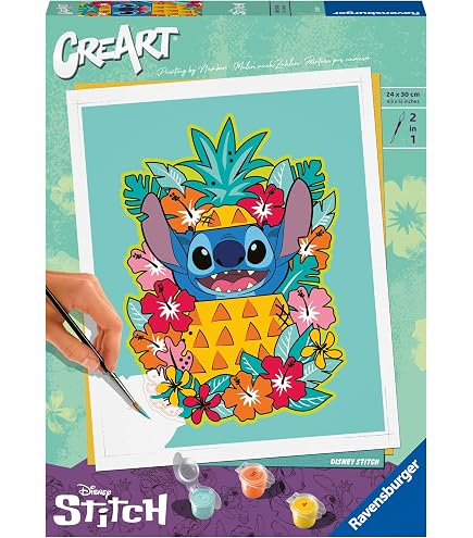 Ravensburger Malen Nach Zahlen – Minnie Style – Für Erwachsene & Kinder Ab 12 Jahren – 20x20 Cm – Inkl. Farben, Pinsel & Glanzlack