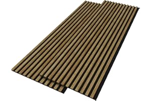 Stegu PROLINE lamelles acoustiques Chêne – 240x60 cm, 2 pièces – certification FSC® – panneaux acoustiques de haute qualité – absorption sonore et design stylé pour les espaces