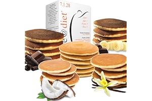 PANCAKE PROTEICI Line@diet | 5 gusti | comode monoporzioni | OLTRE il 60% di PROTEINE | preparato proteico per pancake e crêpes (Mix Tutti Gusti, 5 Pancake)