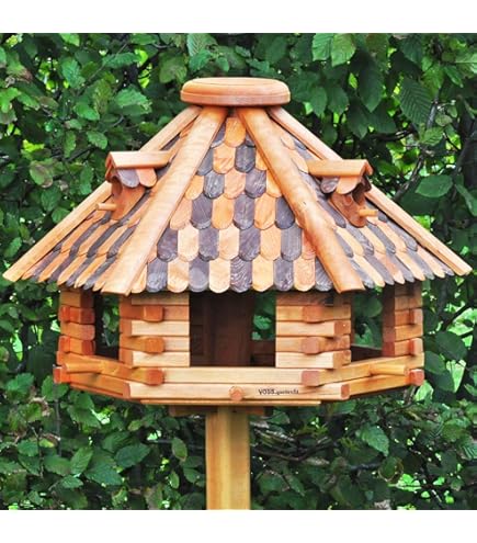 Deko-Shop-Hannusch Nichoir à Oiseaux Avec Bardeaux Bitumés Taille XXL