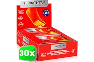 TerraTherm Chauffe Pieds – activé par l'air - 8 Heures de Chaleur - 5, 10 ou 30 Paires - chaufferette Pied Adaptable à Tout Type de Chaussure