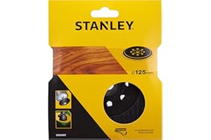 Stanley STA32407 Multi-Sander Replacement Sanding Disc, 125 mm (Suitable for Black+Decker Multicander KA110, KA110E, KA220, KA230E, KA225, KA270GT, KA270GTK, KA270K + KA280K)