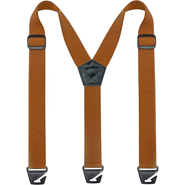 JEMYGINS 3,5 cm brede bretels voor heren met 4 Y-vormige clips, elastisch en in lengte verstelbaar, Bordeaux, M