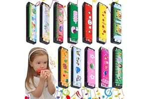 Shinybox Kindergeburtstag Mundharmonika, 12 Stück Harmonica Tombola Party Mitgebsel Kindergeburtstag, Geburtstag Kinderparty Geschenktütenfüllung, Party Beschäftigung(12 Stück)