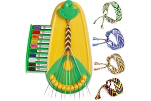 TACOPET Kit per Braccialetti Ragazza, Braccialetti Amicizia Bambini 5-12 Anni, Kit Artigianali Bracciali Intrecciati Tessuto Braccialetto Fai da Te, Idee Regalo Bambina 6 7 8 9 10 11 12 Anni Compleanno