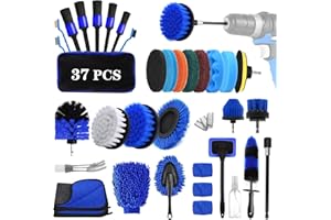 UCAMP Kit Pulizia Auto,Kit Lavaggio Auto,Kit Pulizia Auto da 37 Pezzi per Interni ed Esterni, Kit Lucidatura Auto,Esperto Kit Pulizia Auto Interni per la Pulizia Domestica & la Cura Dell'auto