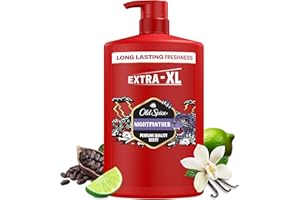Old Spice Night Panther Men’s Shower Gel & Shampoo 1000ml, Multi-Use 3-in-1 Body-Hair-Face Wash, Long Lasting Freshness, Perfume Quality Scent, Deep Cleansing