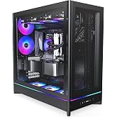 MONTECH HS01 PRO, ATX Mid-Tower PC Kasası, Oyun Bilgisayarı, Y&uuml;ksek Hava Akışı, Ters &Ccedil;evrilebilir D&uuml;zen, Mesh &Ouml;n Panel, 5X AR