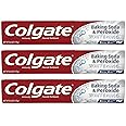 Colgate Baking Soda and Peroxide Whitening Toothpaste, Brisk Mint, 6 oz (Pack of 3)