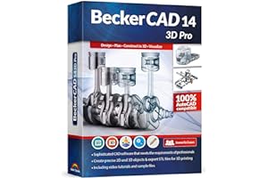 MARKT + TECHNIK BeckerCAD 14 - 3D PRO CAD software compatible with AutoCAD and Windows 11, 10, 8 and 7 – for 3D printing, home design, architecture, engineering and more
