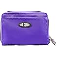 Big Skinny Polka Accordion Card Case Slim Wallet, Holds Up to 30 Cards, Purple