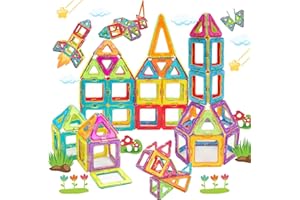 Theefun 42 elementy magnetyczne klocki, zabawki magnetyczne, zabawki magnetyczne, zabawki dla dzieci, do zabawek, prezent od 3, 4, 5, 6, 7, 8 lat, dla chłopców i dziewczynek