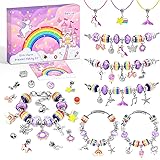 Bancyer Regalo Bambina 4-12 Anni, Crea Braccialetti Bambina, Giochi Bambina 6 8 Anni Femmina, Kit Braccialetti Fai Da Te Bamb