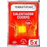TerraTherm Heat Patches Back Neck Shoulders - 12h Heat | 5 Pieces, Pleasant Deep Warmth, Self Adhesive and Air Activated Body