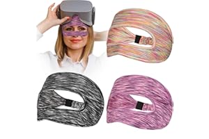 Txtcu VR Masks Sweat Band Breathable Eye Mask Washable Facemask Cover HMD Padding for VR Workouts Supernatual with Virtual Reality Headsets Oculus Quest 2 Go HTC Vive PS VR Gear (3pcs)