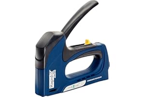 Rapid ALU940 graffatrice 2-in-1 per Graffette n. 140 e Chiodini n. 8, Dotata di Regolatore di Forza in 3 fasi, Tecnologia "Powercurve" e Grilletto Facile da Premere