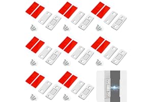 Heveer Iman Puertas Armario Cierre Magnético de Acero Inoxidable Iman Adhesivo de Cocina para Puertas de Armarios Cajones 8 Piezas (Plata)