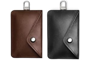 FANACAN Lot de 2 étuis Faraday à structure à 3 couches pour clés de voiture – Sac de blocage de signal RFID durable – Boîte de blocage de signal Defender