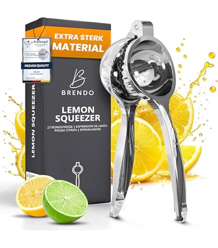 thumbnail: Prime Selection Roestvrijstalen Citroenpers Handmatig 7 Cm - Robuuste Citruspers Voor Limoen En Citroen Cocktails