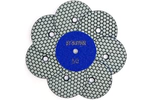 DT-DIATOOL Suche diamentowe podkładki polerskie 4 cale / 100 mm 8 szt. #50 do granitu marmurowego ceramiki