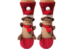 Ulalaza Non-slip Household Floor Socks Knit Sweater Casual Socks Slippers Socks for Women