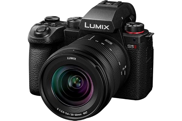 Panasonic Lumix S5M2 | Appareil Photo Hybride Plein Format + Objectif Lumix S 20-60mm F3.5-5.6 (24MP, AF Phase, Double Stab., Vidéo 6K 10bit illimité, Rafale 30ips, Tropicalisé) – Version Française