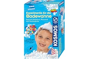 KOSMOS 657833 Experimente für die Badewanne, Experimentier-Spaß mit Seifenboot, Wasserrad und Taucherglocke, Forscher-Set, Experimentierset für Kinder, Badewannen-Spielzeug ab 6 Jahre