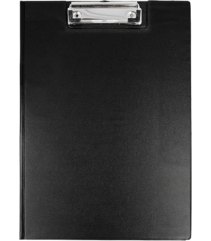 Porte Bloc MAUL A4 Avec Pince - Design Moderne Et Fixation Murale - Pour Bureau, Cuisine Ou Atelier - Rouge