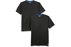 Amazon Essentials Men's Active Performance Tech Running Gym T-Shirt (Available in Big & Tall), Pack of 2