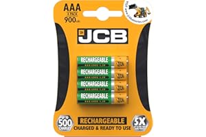 S5352 JCB AAA 900mAh Rechargeable Batteries - Pack of 4